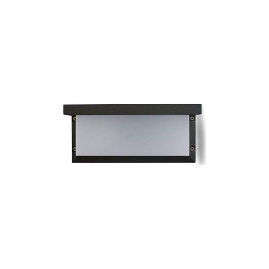 Φωτιστικό Επιτοίχιο Εξ.Χώρου IP44 26x12,5xH12,5cm 1xE27 Χυτό Αλουμίνιο Γραφίτης Sun Light G0430S
