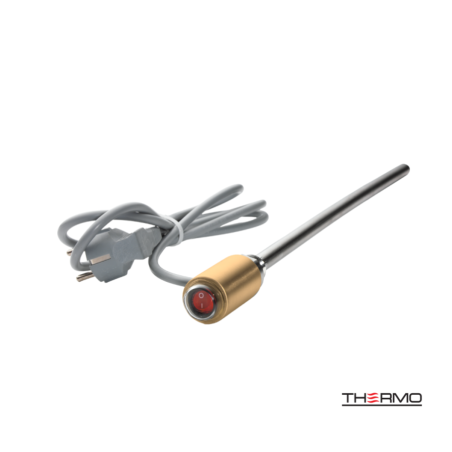 Ηλεκτρική Αντίσταση 300W για Πετσετοκρεμάστρα Brushed Brass(Gold) PVD HE300W-211