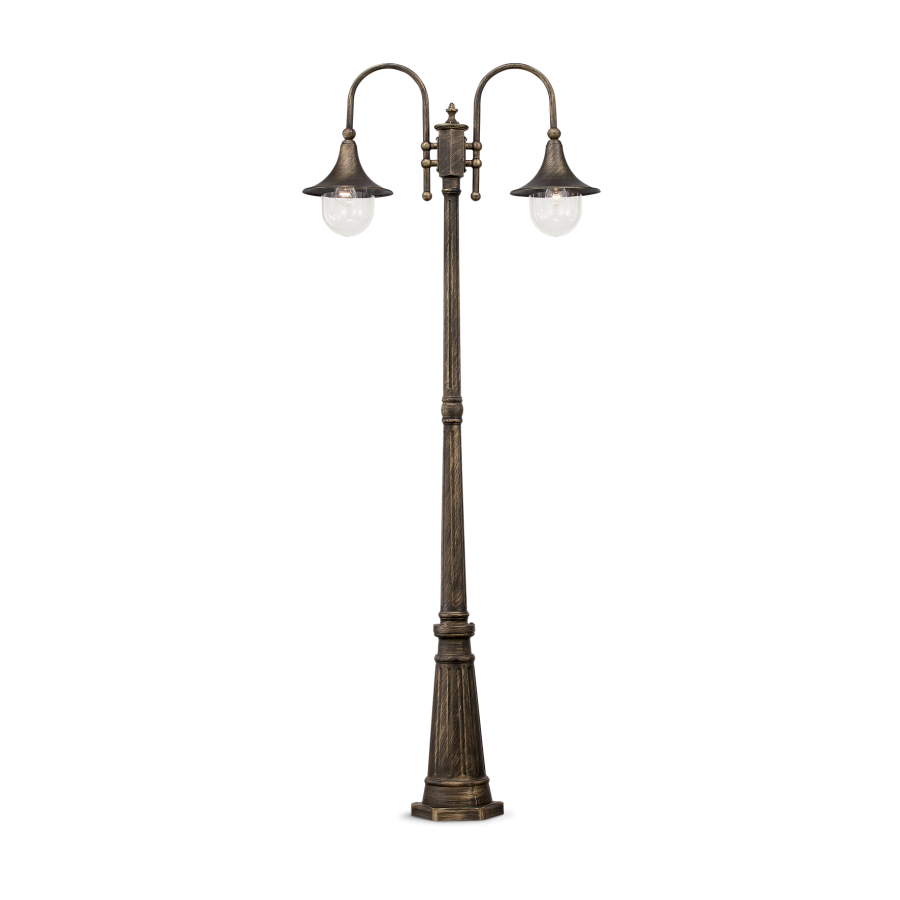 Φωτιστικό Δαπέδου CIMA PT2 Μαύρο Ideal Lux 024097