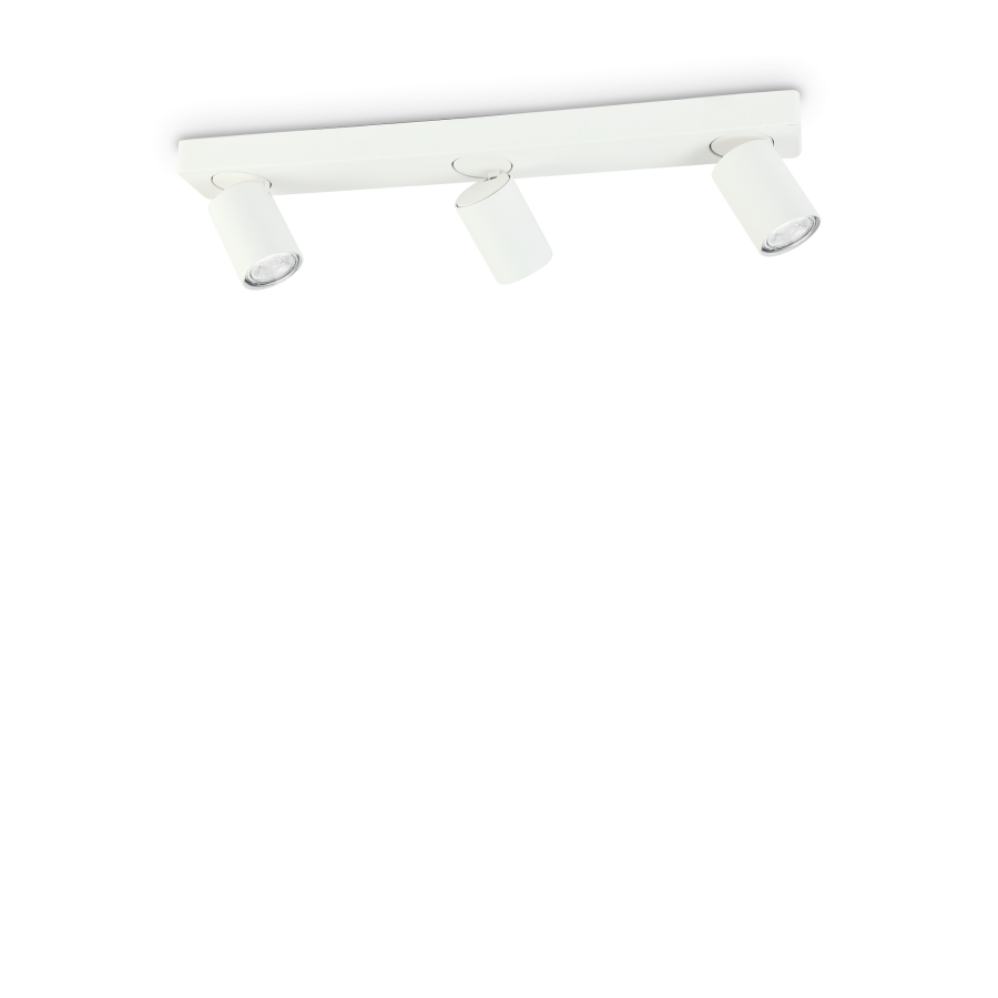 Φωτιστικό Οροφής RUDY PL3 ROUND Λευκό Ideal Lux 229065