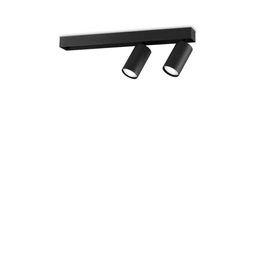 Φωτιστικό Οροφής Προφίλ PL2 Μαύρο Ideal Lux 314723