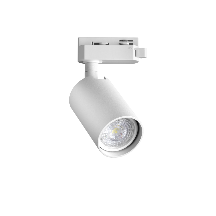 Προβολέας DYNAMITE TR 1-PHASE ROUND Λευκό Ideal Lux 371443