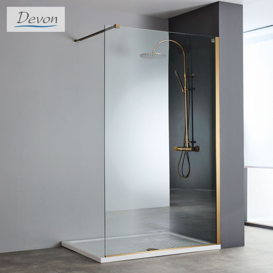 IWIS WALK-IN 106-108 H.220 DEVON CLEAN PVD AISI304 BRONZE BRUSHED IWH110C-221