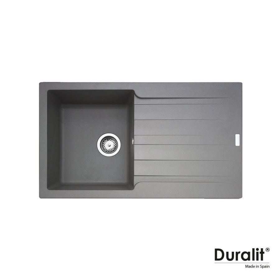 Νεροχύτης Κουζίνας Συνθετικός 86x50 Duralit Concrete KS100-450