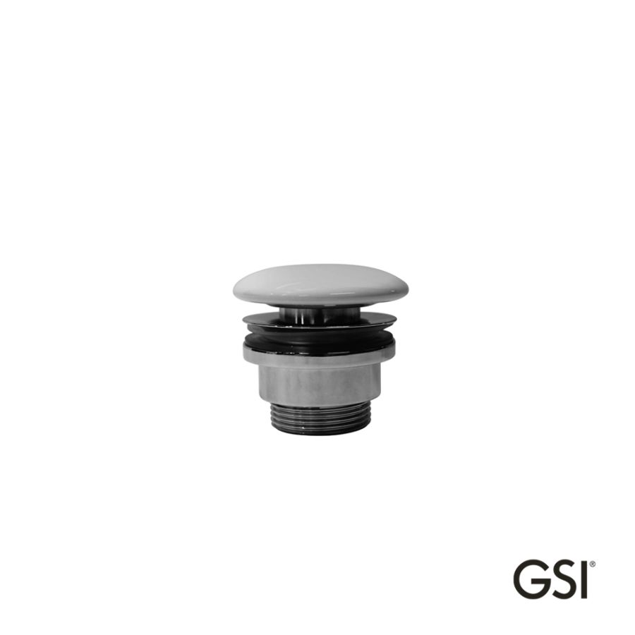 Βαλβίδα Νιπτήρα Ελεύθερης Ροής GSI White Matt PVC-301