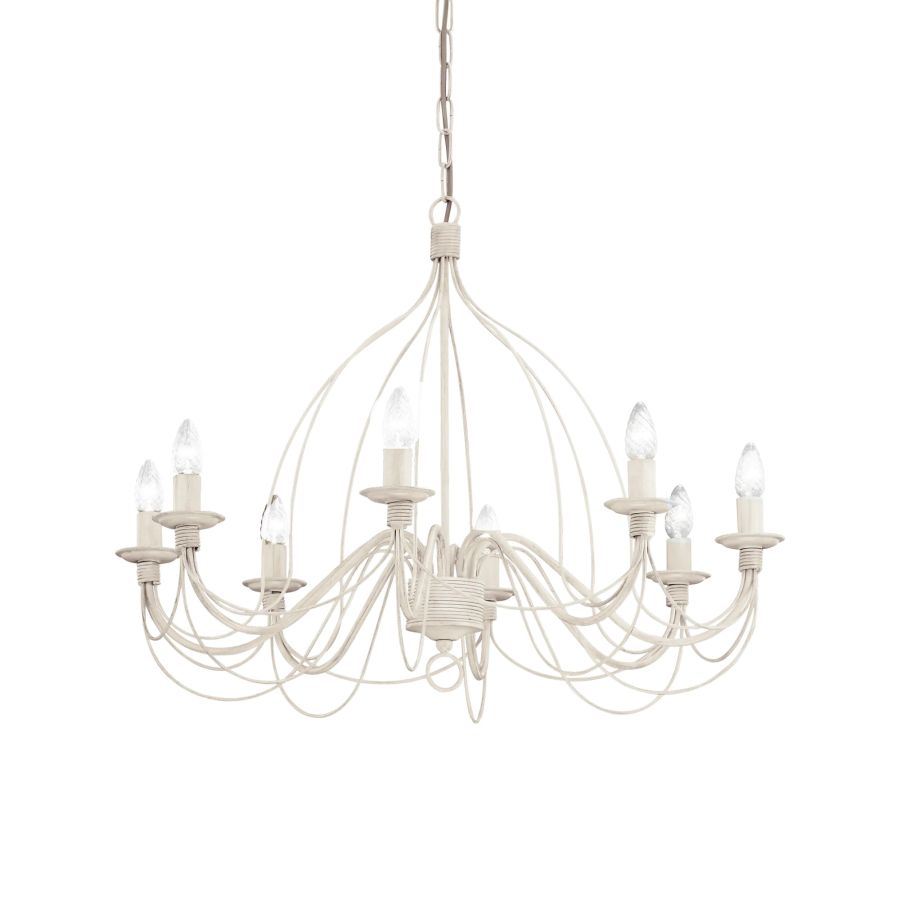 Κρεμαστό Φωτιστικό CORTE SP8 Λευκό Ideal Lux 005898