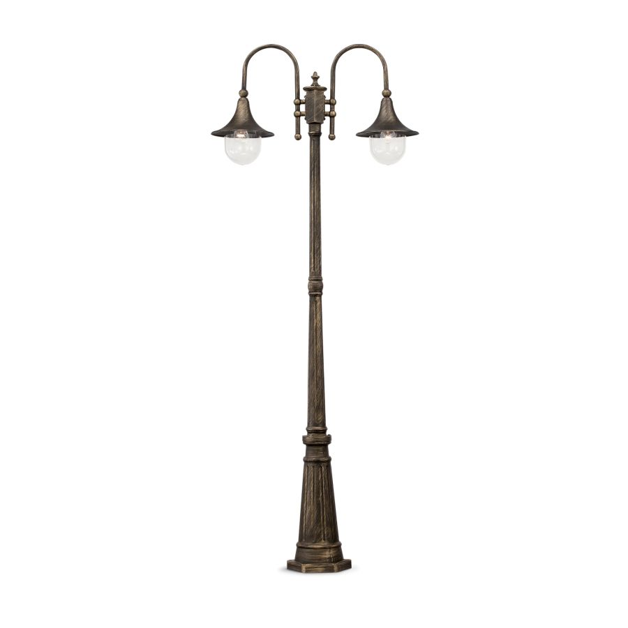 Φωτιστικό Δαπέδου CIMA PT2 Μαύρο Ideal Lux 024097