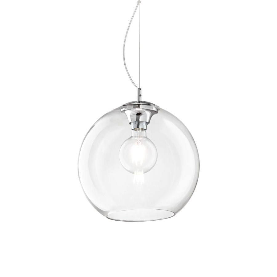 Κρεμαστό Φωτιστικό NEMO SP1 D30 Διάφανο Ideal Lux 052809