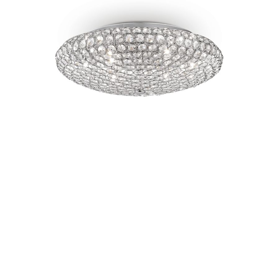 Φωτιστικό Οροφής KING PL9 Χρώμιο Ideal Lux 073255