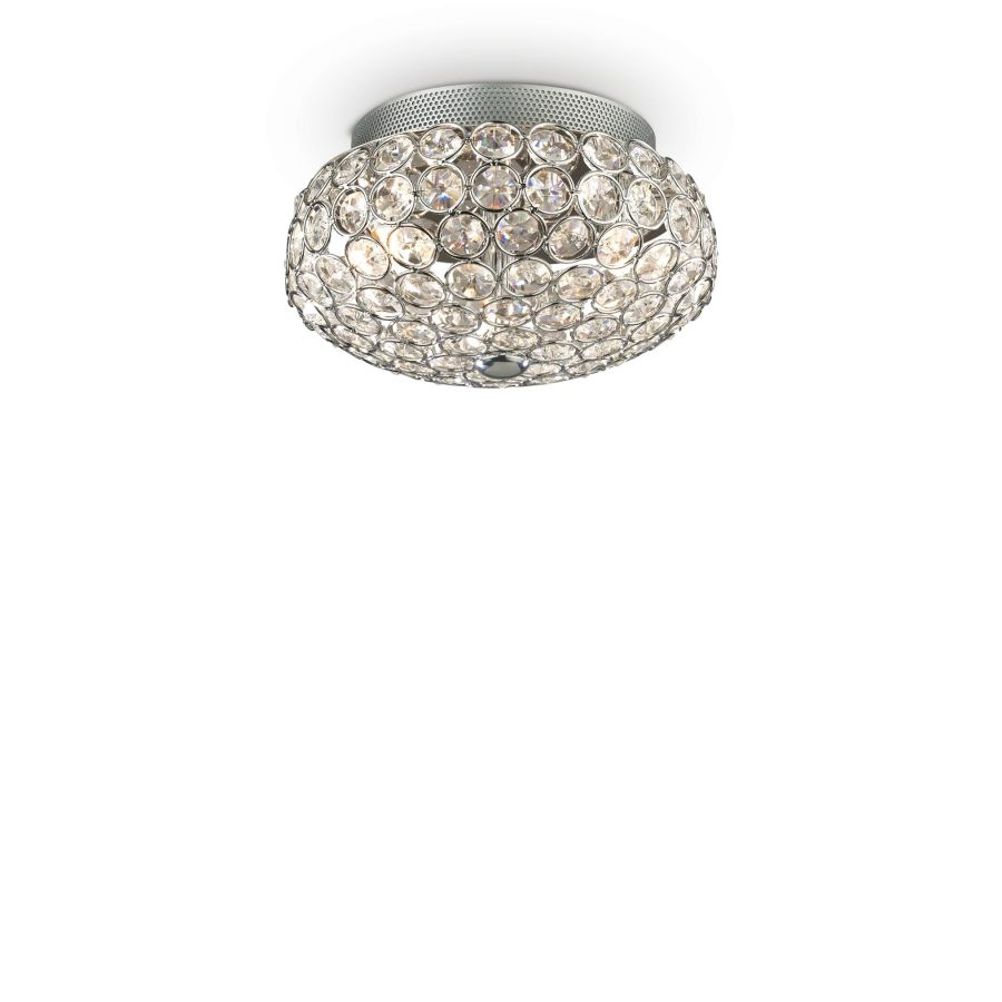 Φωτιστικό Οροφής KING PL3 Χρώμιο Ideal Lux 075389