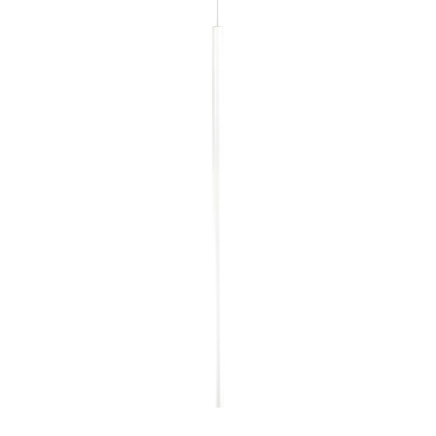 Κρεμαστό Φωτιστικό LOOK LED SP1 ROUND D30 H1000 ON-OFF Λευκό 3000K Ideal Lux 142906