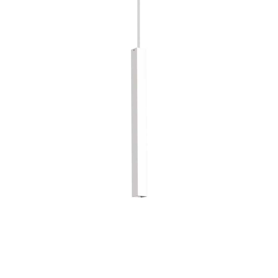 Κρεμαστό Φωτιστικό LOOK LED SP1 SQUARE D30 H400 ON-OFF Λευκό 3000K Ideal Lux 194189