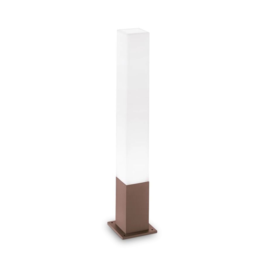 Φωτιστικό Δαπέδου EDO PT1 SQUARE Καφέ Ideal Lux 213088