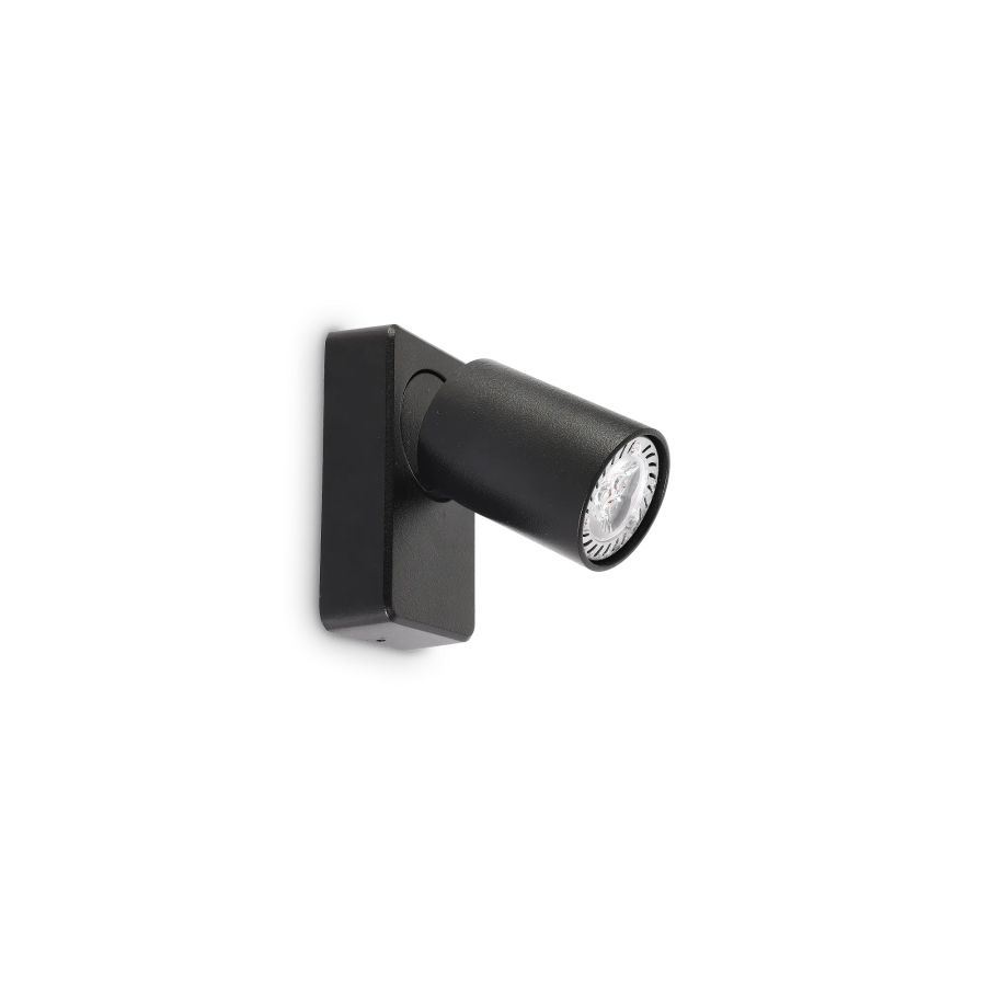 Απλίκα RUDY AP1 ROUND Μαύρο Ideal Lux 229010