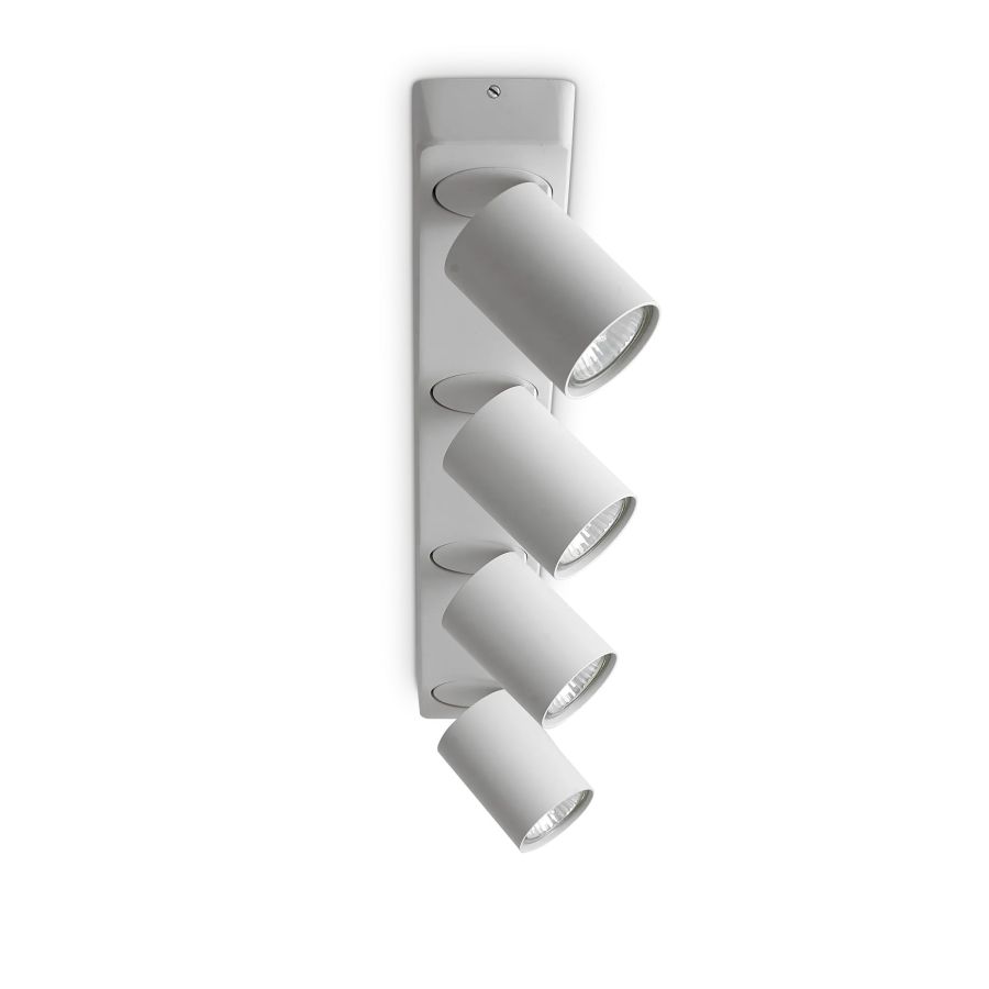 Φωτιστικό Οροφής RUDY PL4 ROUND Λευκό Ideal Lux 229089