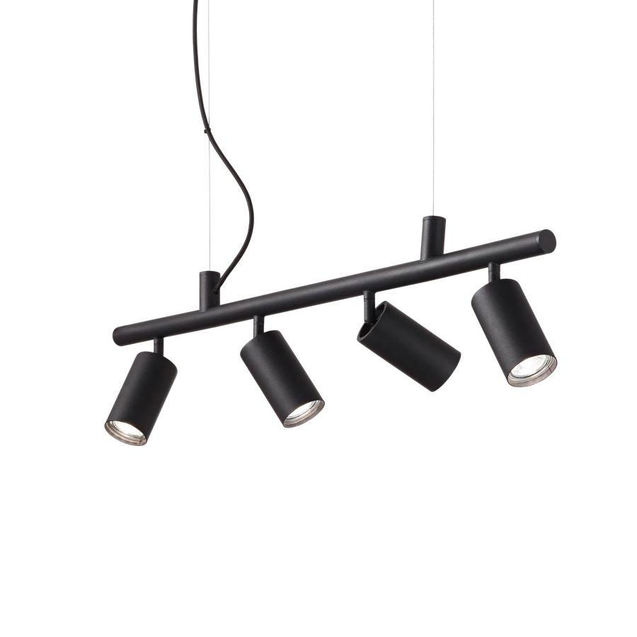 Κρεμαστό Φωτιστικό DYNAMITE SP4 ROUND Μαύρο Ideal Lux 231341