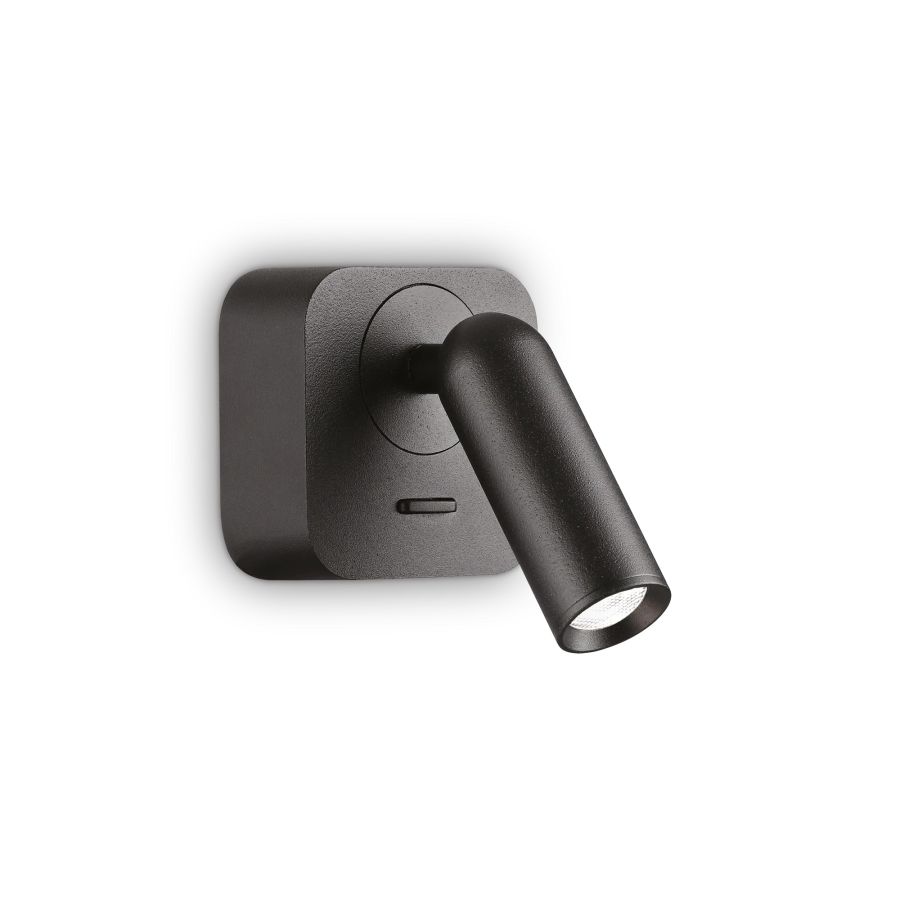 Απλίκα BEAN AP SQUARE Μαύρο Ideal Lux 260655