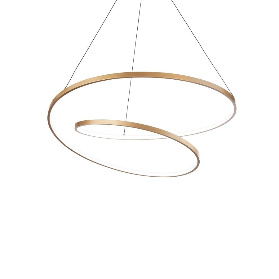 Κρεμαστό Φωτιστικό OZ SP D060 ON-OFF Ορείχαλκος 3000K Ideal Lux 269443
