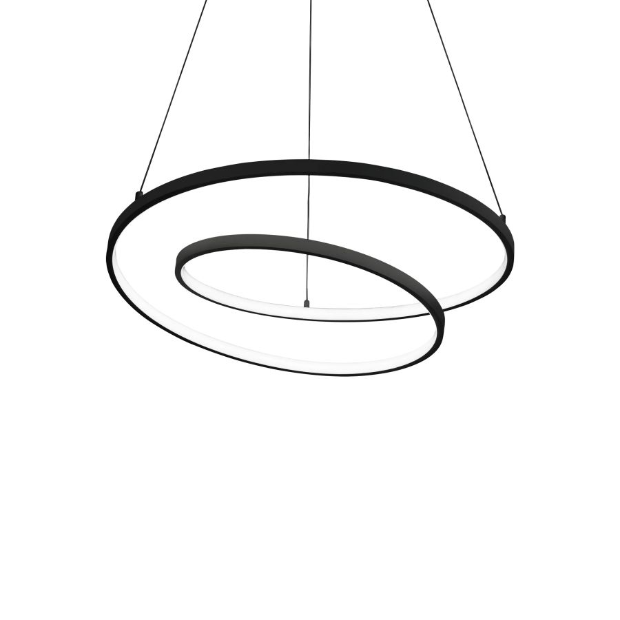 Κρεμαστό Φωτιστικό OZ SP D060 DALI Μαύρο 3000K Ideal Lux 304557
