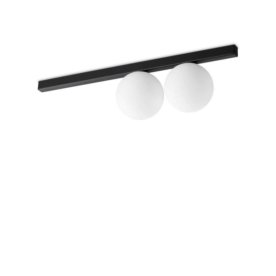 Φωτιστικό Οροφής BINOMIO PL2 Μαύρο Ideal Lux 310671