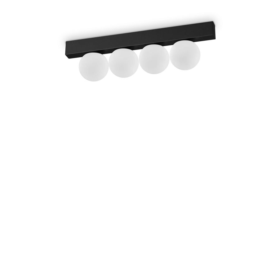 Φωτιστικό Οροφής BINOMIO LED PL4 Μαύρο Ideal Lux 313283