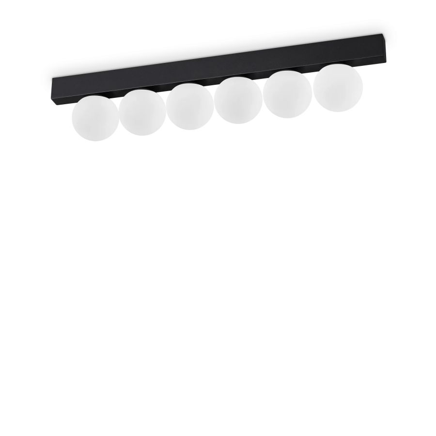 Φωτιστικό Οροφής BINOMIO LED PL6 Μαύρο Ideal Lux 313290