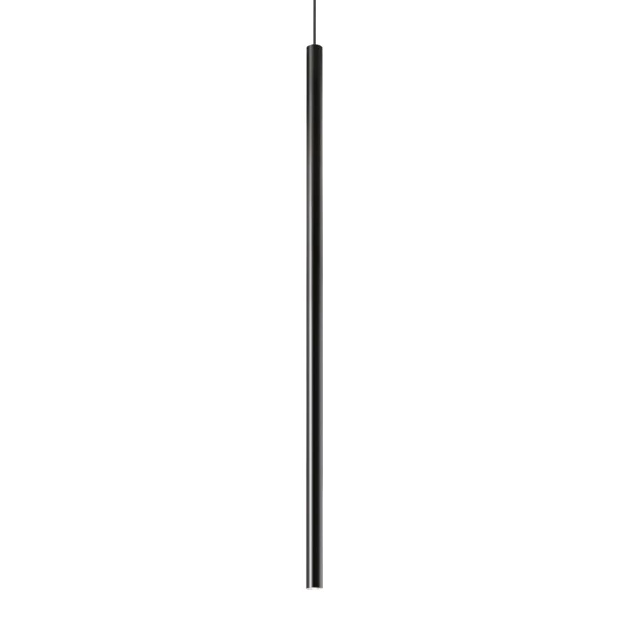 Κρεμαστό Φωτιστικό LOOK LED SP1 ROUND D30 H1000 DALI/PUSH Μαύρο 3000K Ideal Lux 321783