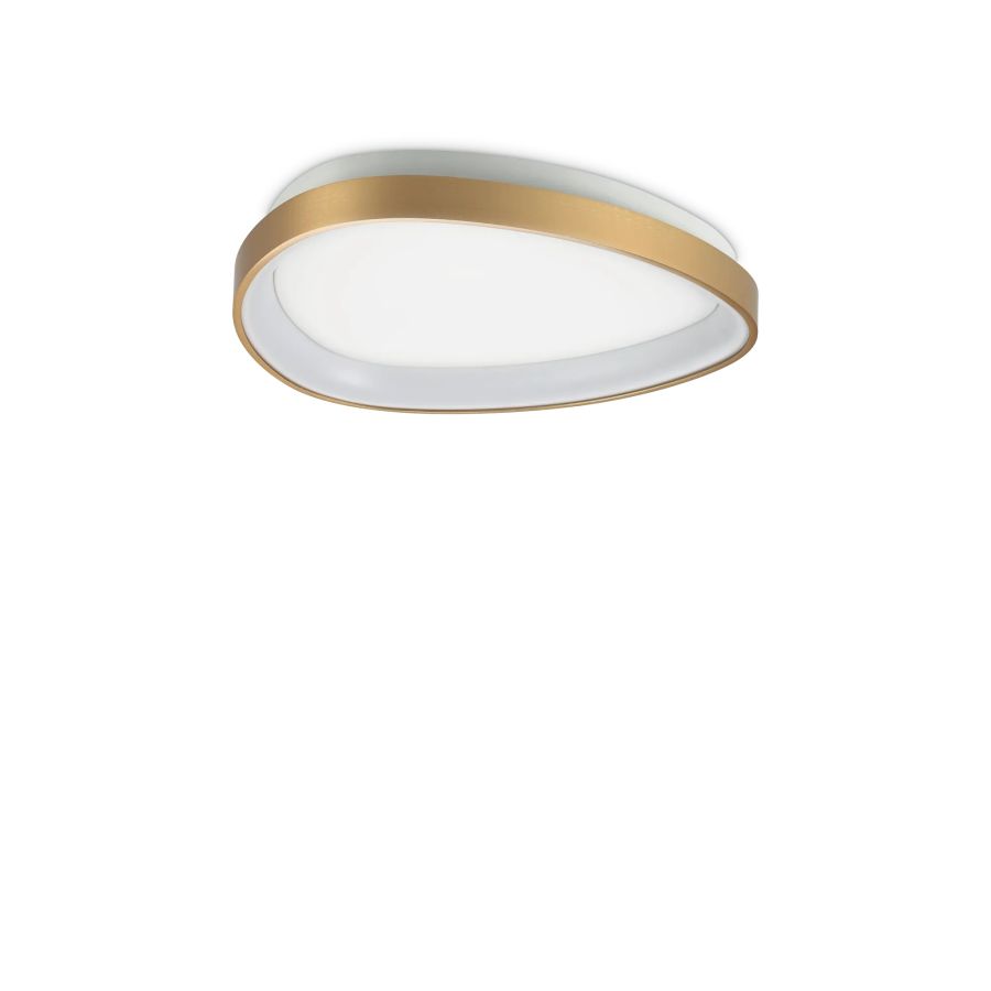 Φωτιστικό Οροφής GEMINI PL D042 ON-OFF Ορείχαλκος 2700K Ideal Lux 341453