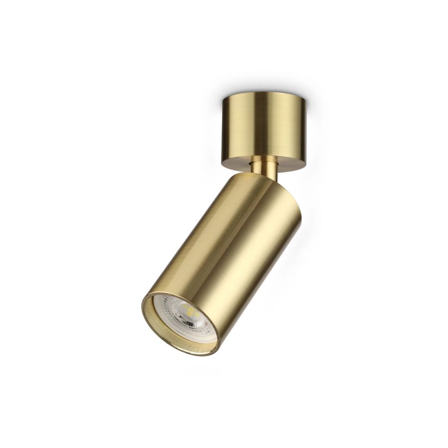 Απλίκα DYNAMITE AP1 MINI ROUND Ορείχαλκος Ideal Lux 347653