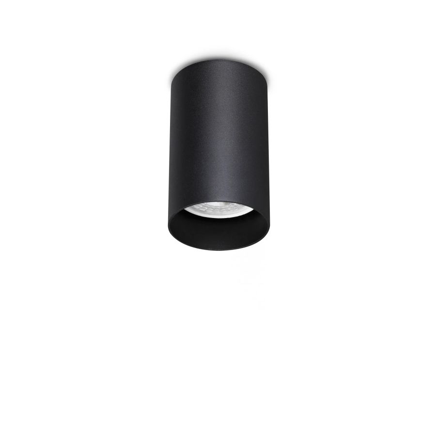 Φωτιστικό Οροφής LOOK PL1 ROUND D60 H100 Μαύρο Ideal Lux 353821