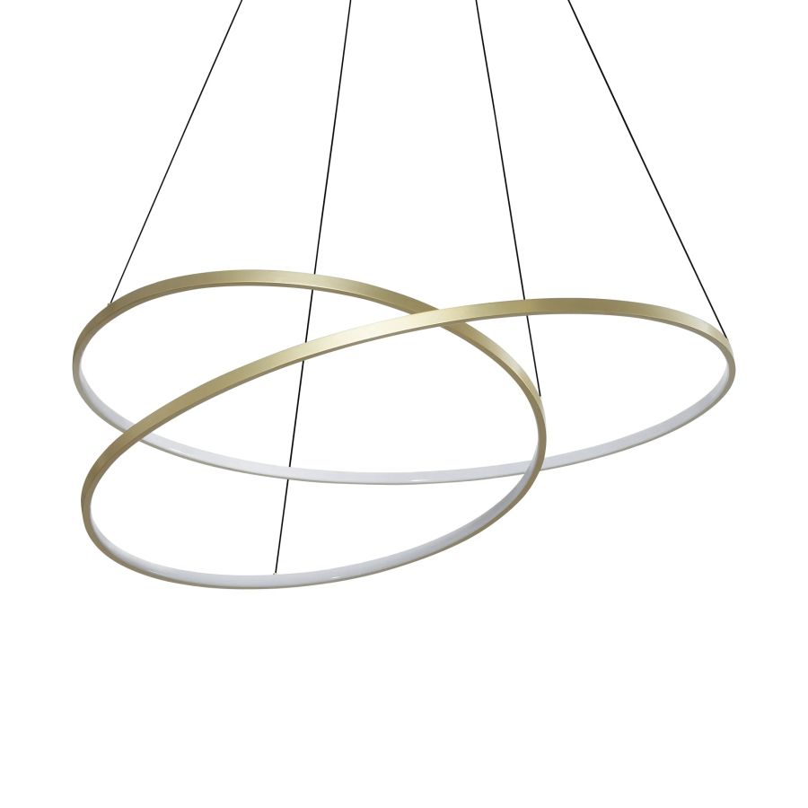 Κρεμαστό Φωτιστικό OZ SP D100 ON-OFF Ορείχαλκος 3000K Ideal Lux 364926