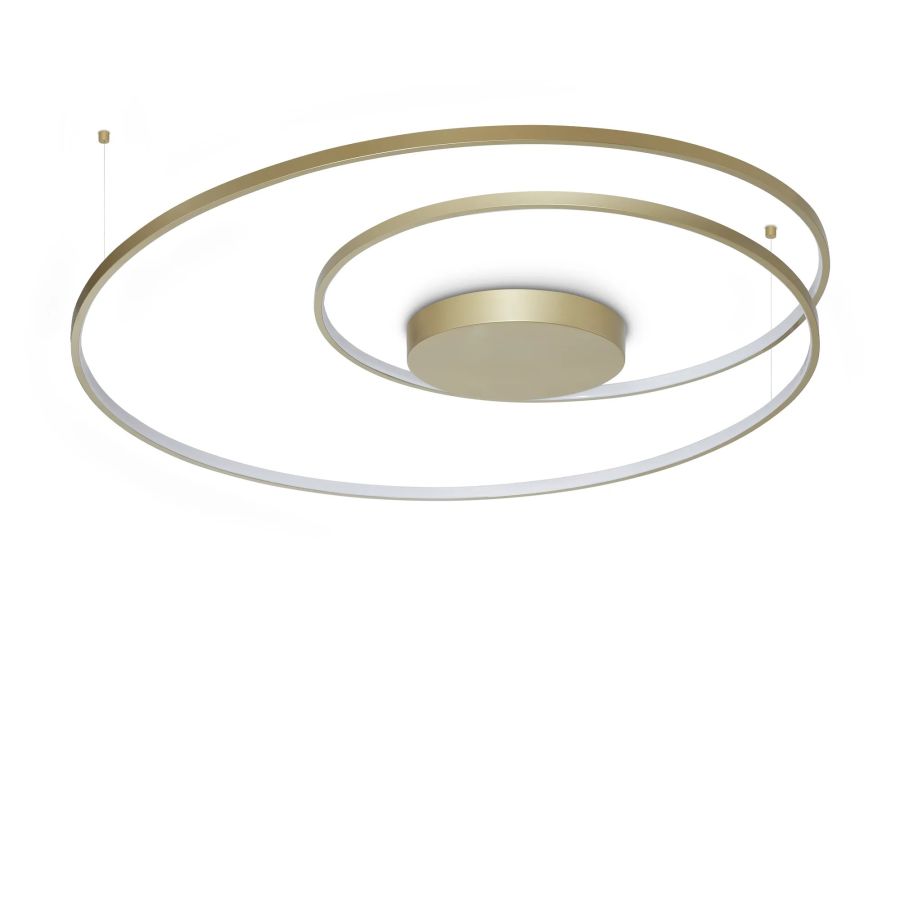 Φωτιστικό Οροφής OZ PL D100 ON-OFF Ορείχαλκος 3000K Ideal Lux 365022