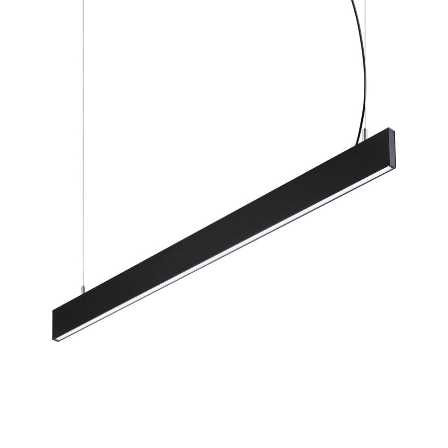 Γραμμικό Σύστημα Φωτισμού STEEL SP1 D20 MONO-EMISSION WIDE 4000K Μαύρο Ideal Lux 369020