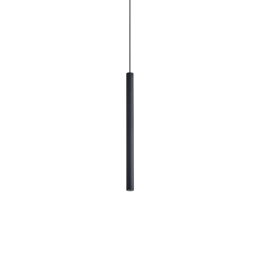 Κρεμαστό Φωτιστικό LOOK LED SP1 ROUND D16 H250 ON-OFF Μαύρο 3000K Ideal Lux 370958
