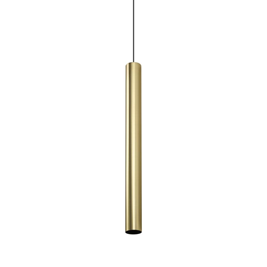 Κρεμαστό Φωτιστικό LOOK SP1 ROUND D60 H700 Ορείχαλκος Ideal Lux 371696