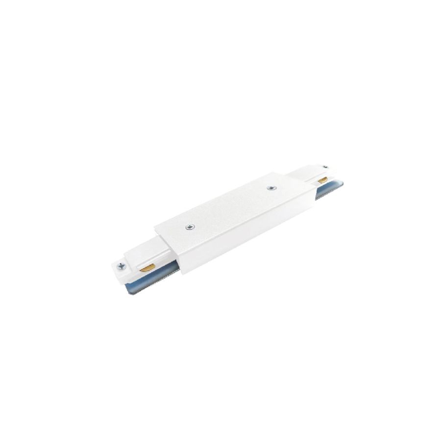 Σύνδεσμος Ευθεία Μονοφασικής Ράγας σε λευκή απόχρωση TC1-035-White