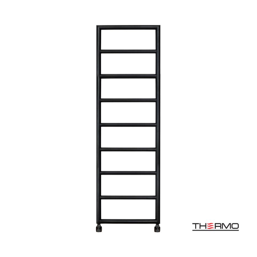 Θερμαινόμενη Πετσετοκρεμάστρα μπάνιου Inox TEMPO 150x50 Silk Black TEM15050-401