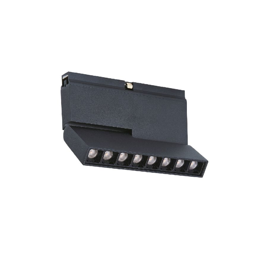 Γραμμικό φωτιστικό LED 6W 3000K για μαγνητική Mini ράγα σε μαύρη απόχρωση D:10,3cmx8,5cm TMM0081-Black