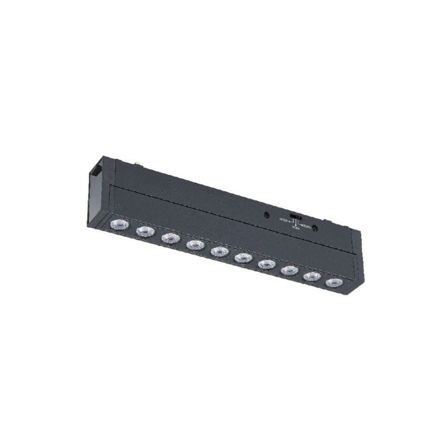 Φωτιστικό LED 20W 3CCT για Ultra-Thin μαγνητική ράγα σε μαύρη απόχρωση D:45X2,6X4,8cm TMU0160-BL