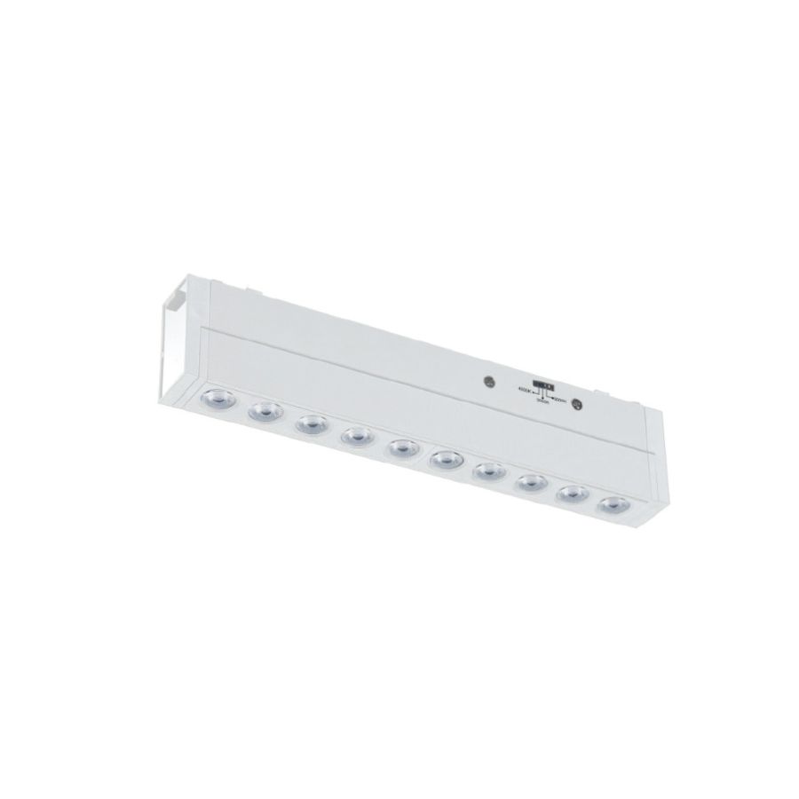 Φωτιστικό LED 20W 3CCT για Ultra-Thin μαγνητική ράγα σε λευκή απόχρωση D:45X2,6X4,8cm TMU0160-WH