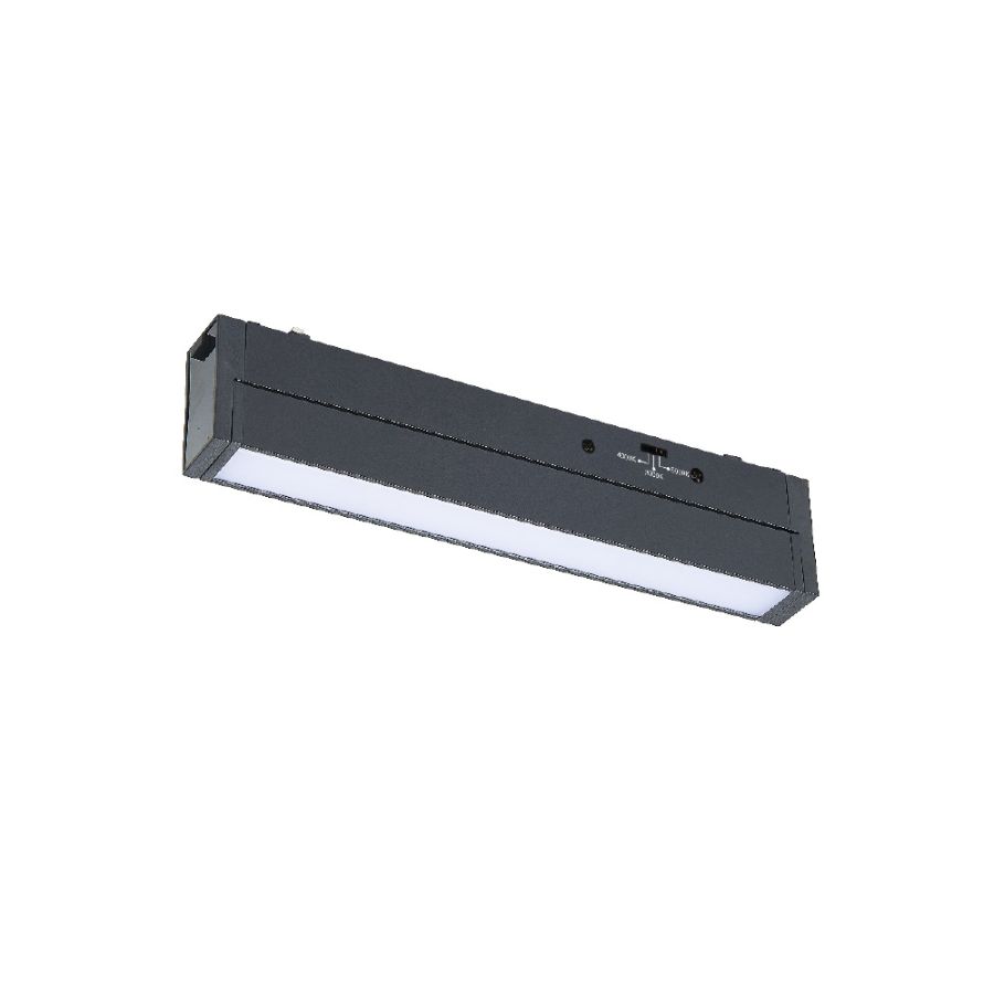 Γραμμικό φωτιστικό LED 20W 3CCT για ultra thin ράγα σε μαύρη απόχρωση D:62X2,6X4,8cm TMU0170-Black