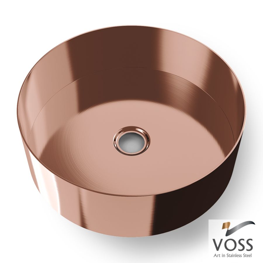 Νιπτήρας Milo Φ33 voss Inox PVD Rose-Gold Brushed V1033-811