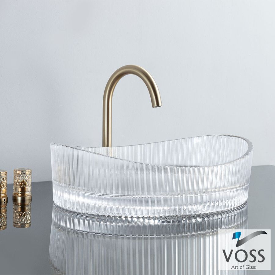 Νιπτήρας Γυάλινος CAVO 50x37,5 VOSS Glass Clear VL1150-000