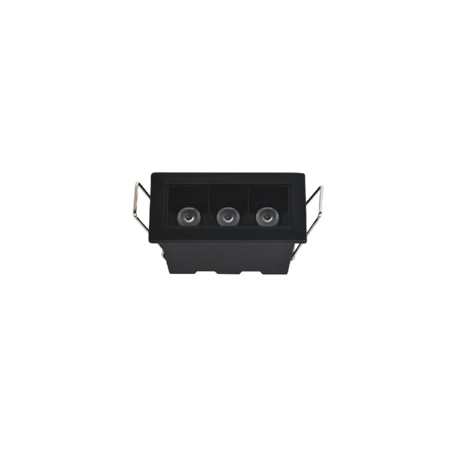 Downlight σποτ 3*3W 3CCT σε μαύρη απόχρωση X00190B
