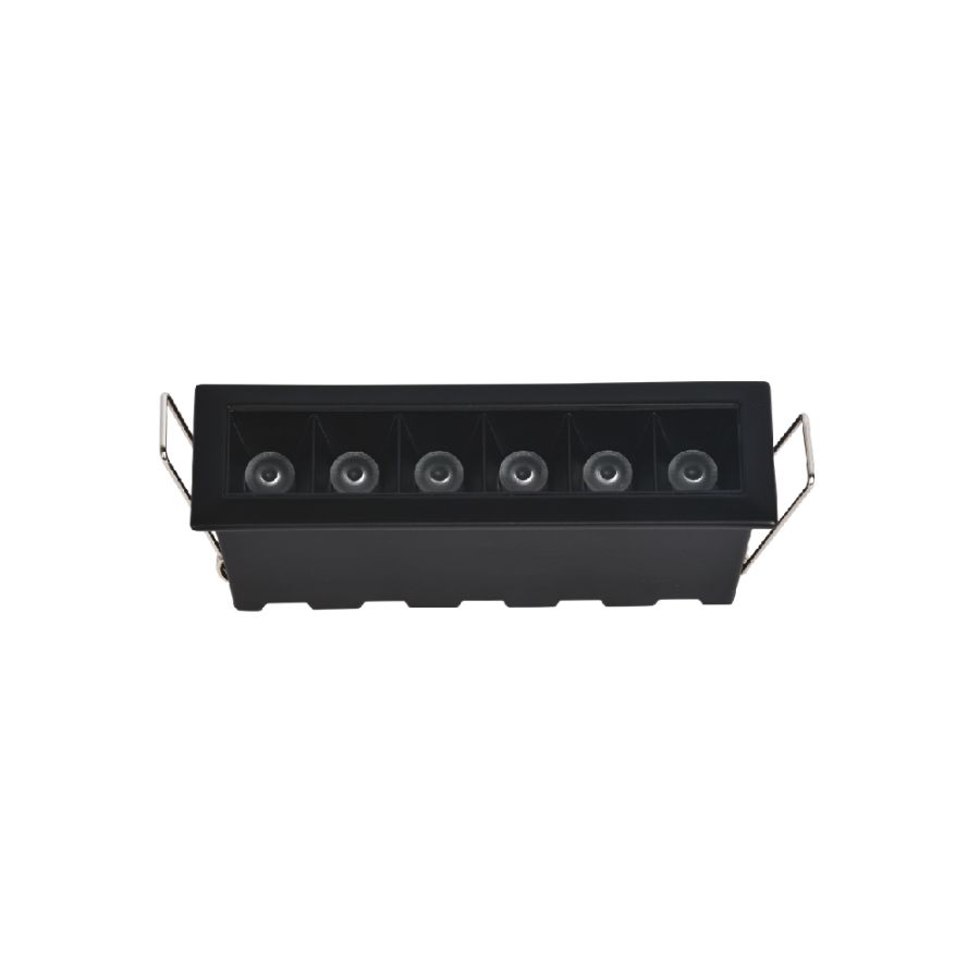 Downlight σποτ 6*3W 3CCT σε μαύρη απόχρωση X00200B