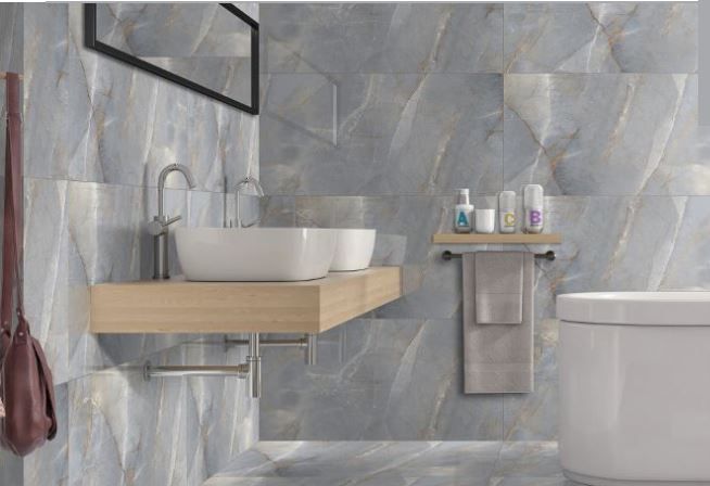 Πλακάκι Δαπέδου 60x120cm Γυαλιστερό Πορσελανάτο Rettificato Apricot Blue Jasto Glossy AP1160120