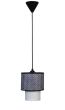 HK-10 BLACK/WHITE Φ16,5/10 Μοντέρνο Φωτιστικό Κρεμαστό E/27 Heronia 14-0268