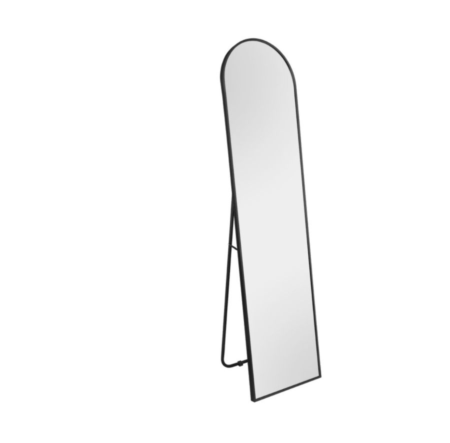 Καθρέπτης Ολόσωμος Επιδαπέδιος Π40XΥ160xB4cm Black Matt Mirrors & More BRITT 2210102