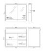 Σετ Έπιπλο Μπάνιου Βάση Π80*Υ60*Β43 εκ.MDF Μελαμίνη Cemento,Νιπτήρας-Καθρέπτης-Φωτιστικό Savvopoulos Luxury Blend 003