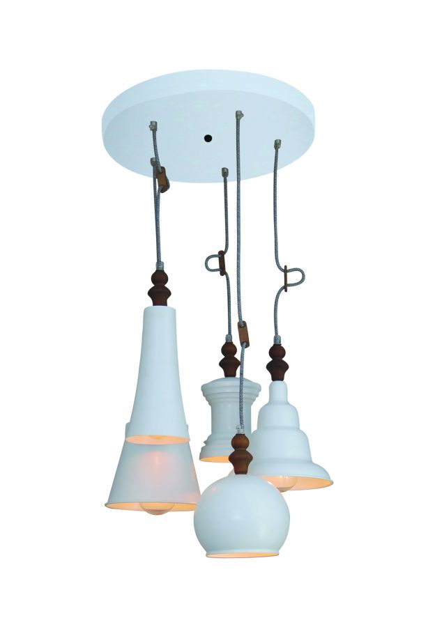 HL-052S-5P TRIXY WHITE PENDANT HOMELIGHTING 77-2748